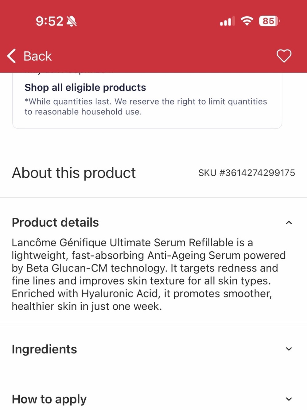 【Brand New】Lancôme Génifique Serum Set 38ml (3×8ml + 2×7ml) Skincare Bundle - Picture 7 of 11